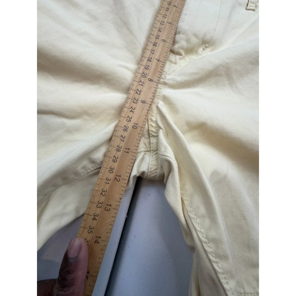 American Eagle Outfitters Prep Chino Shorts Mens 32 Yellow Classic